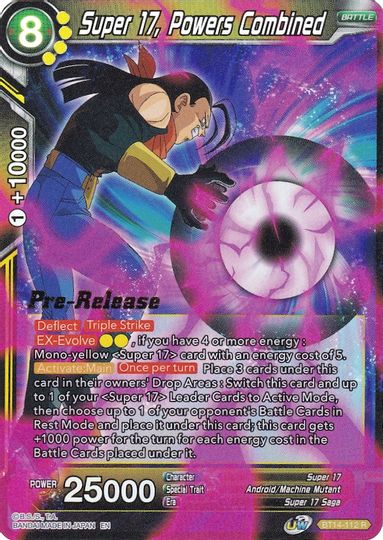 Super 17, Powers Combined (BT14-112) [Cross Spirits Prerelease Promos] | Mindsight Gaming