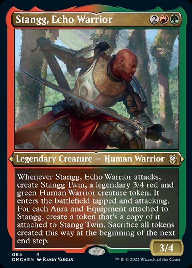 Stangg, Echo Warrior (Foil Etched) [Dominaria United Commander] | Mindsight Gaming