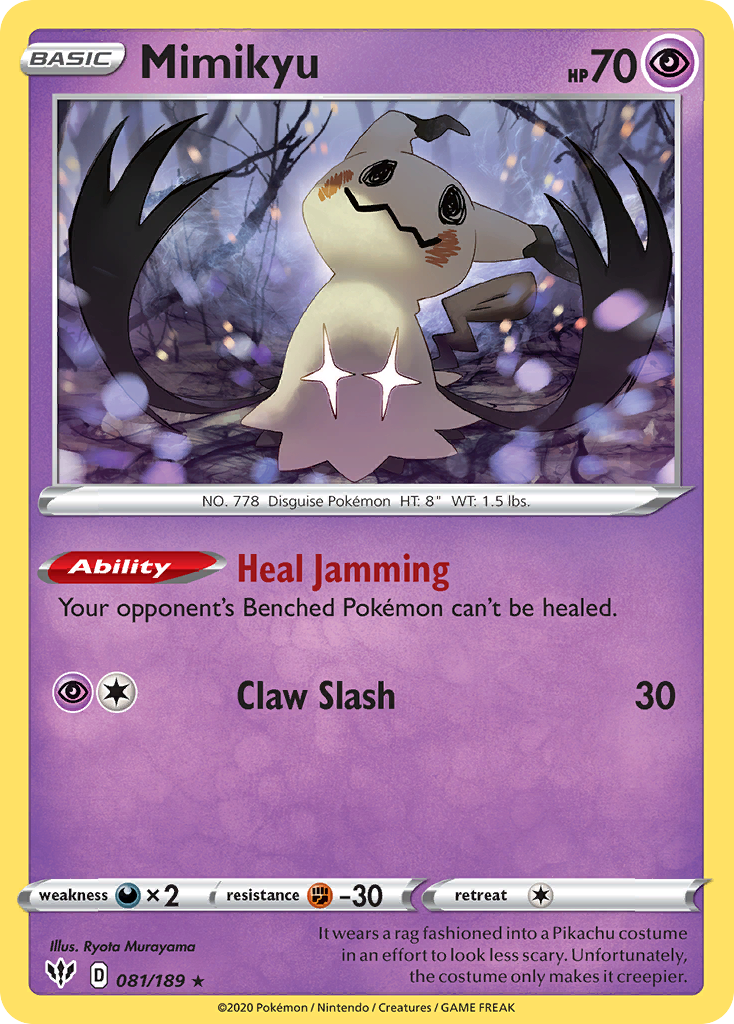 Mimikyu (081/189) [Sword & Shield: Darkness Ablaze] | Mindsight Gaming