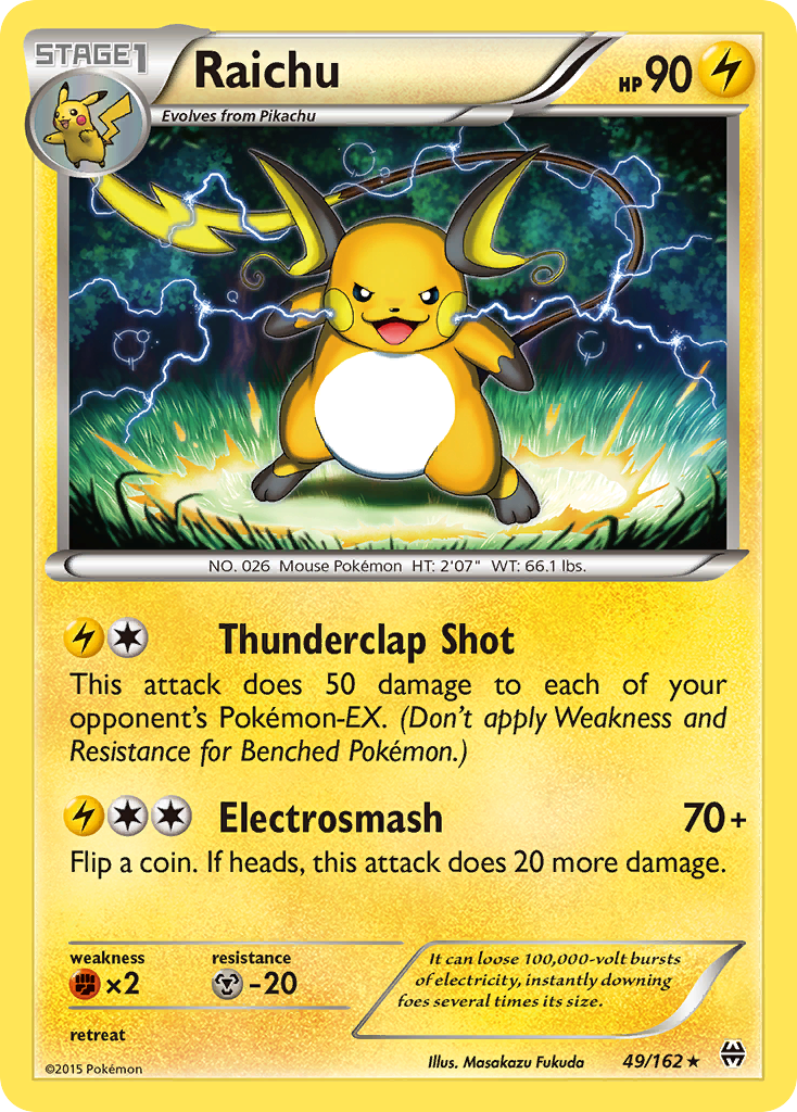 Raichu (49/162) [XY: BREAKthrough] | Mindsight Gaming