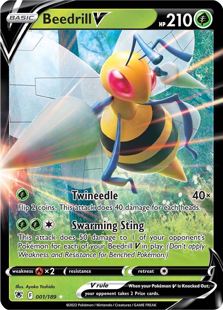 Beedrill V (001/189) [Sword & Shield: Astral Radiance] | Mindsight Gaming