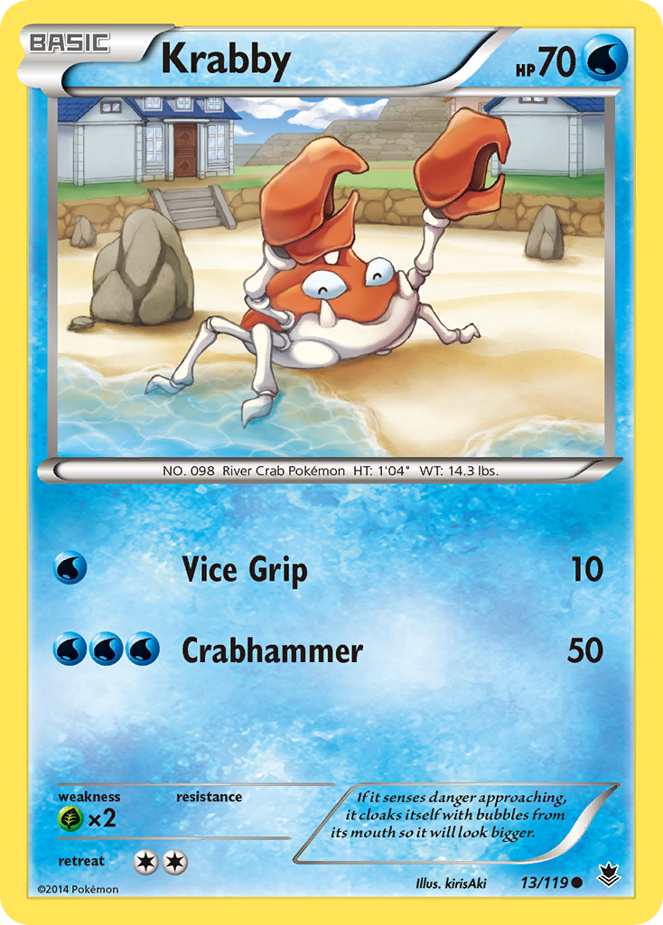 Krabby (13/119) [XY: Phantom Forces] | Mindsight Gaming