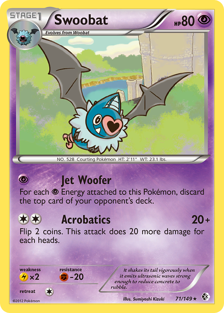 Swoobat (71/149) [Black & White: Boundaries Crossed] | Mindsight Gaming