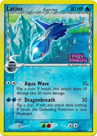 Latios (22/110) (Delta Species) (Stamped) [EX: Holon Phantoms] | Mindsight Gaming