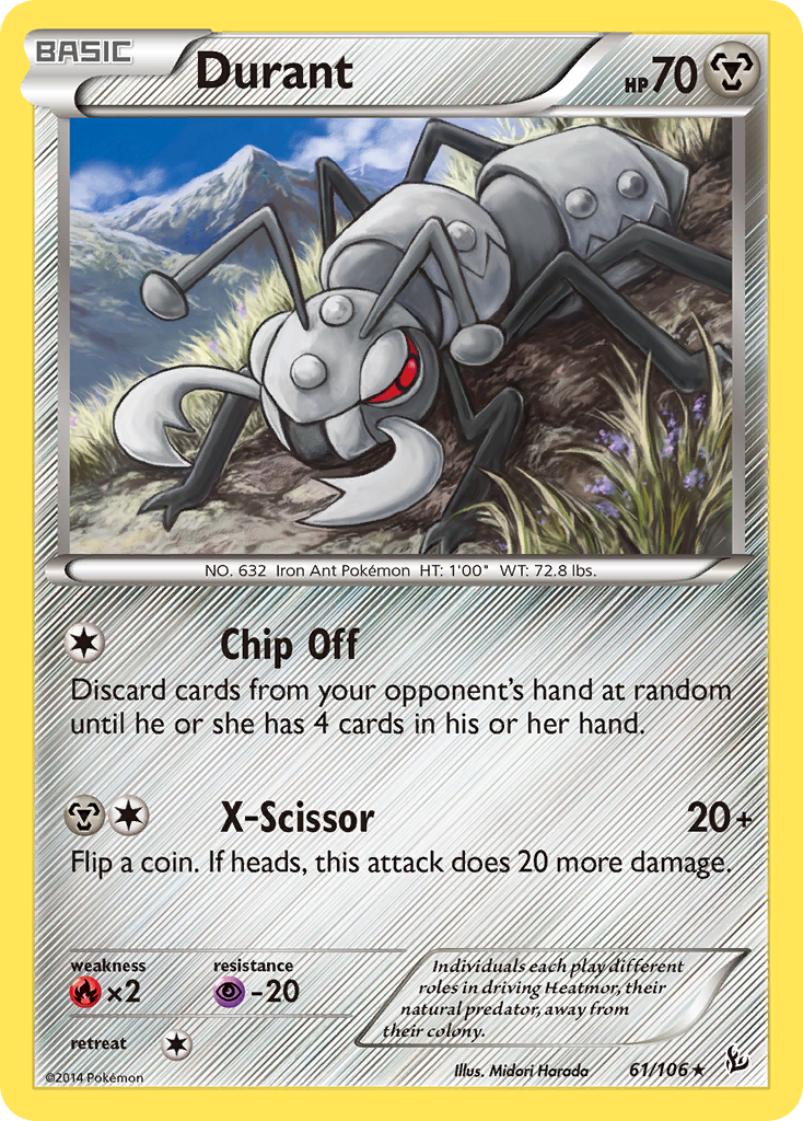 Durant (61/106) [XY: Flashfire] | Mindsight Gaming