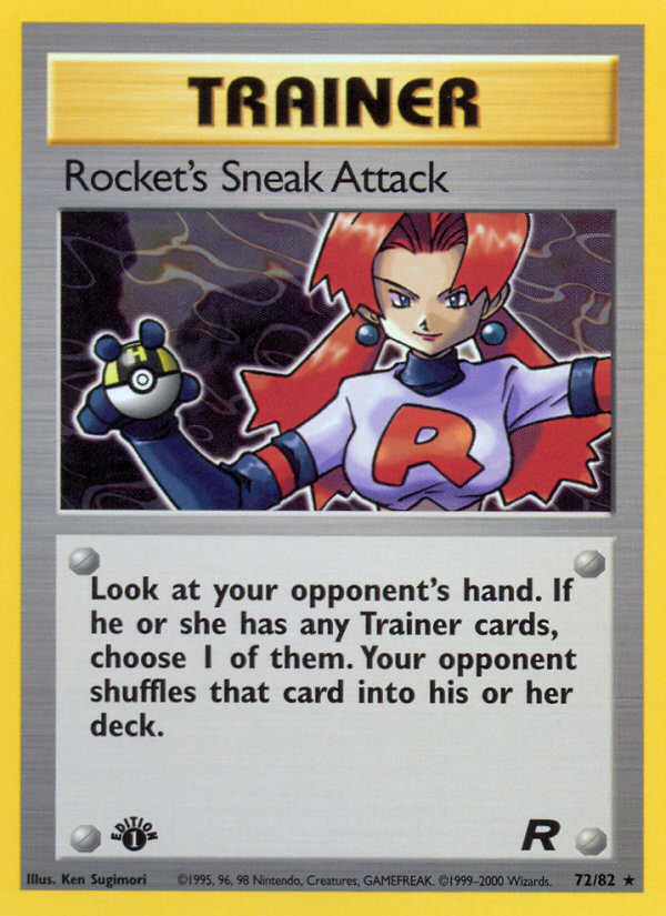 Rocket's Sneak Attack (72/82) [Team Rocket 1st Edition] | Mindsight Gaming