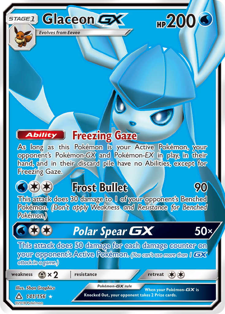 Glaceon GX (141/156) [Sun & Moon: Ultra Prism] | Mindsight Gaming