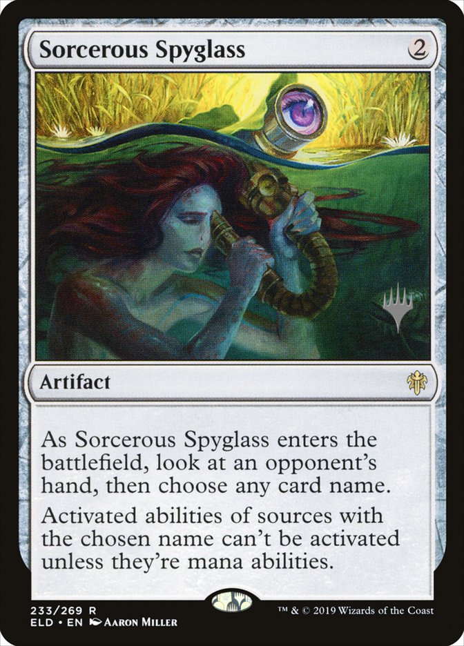 Sorcerous Spyglass (Promo Pack) [Throne of Eldraine Promos] | Mindsight Gaming