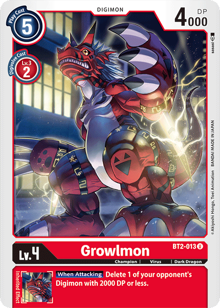 Growlmon [BT2-013] [Release Special Booster Ver.1.0] | Mindsight Gaming