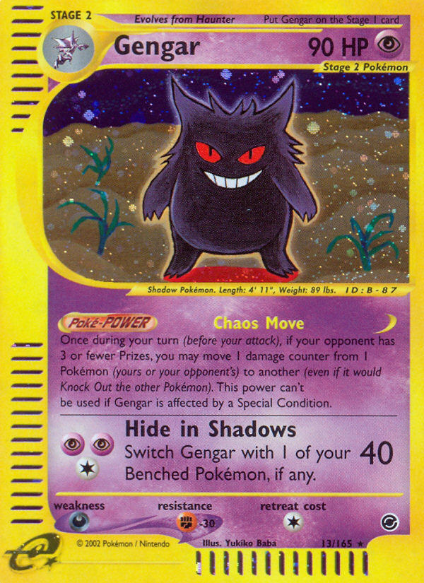 Gengar (13/165) [Expedition: Base Set] | Mindsight Gaming