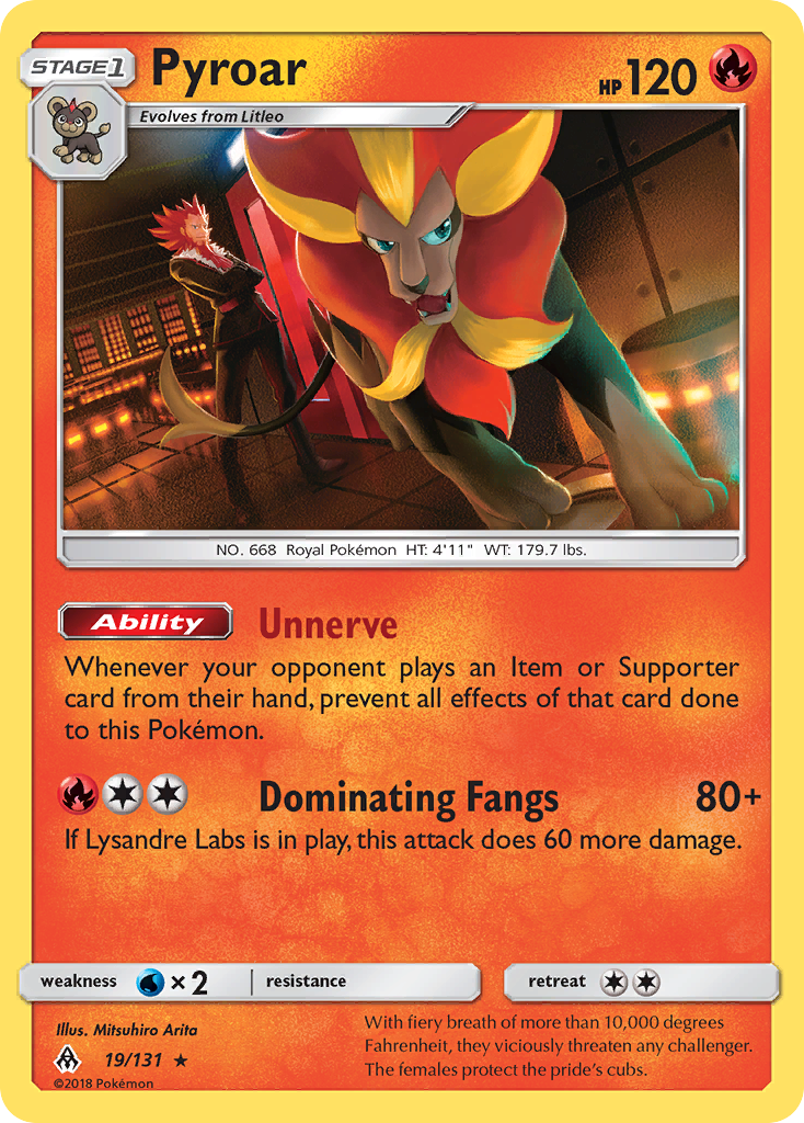 Pyroar (19/131) [Sun & Moon: Forbidden Light] | Mindsight Gaming