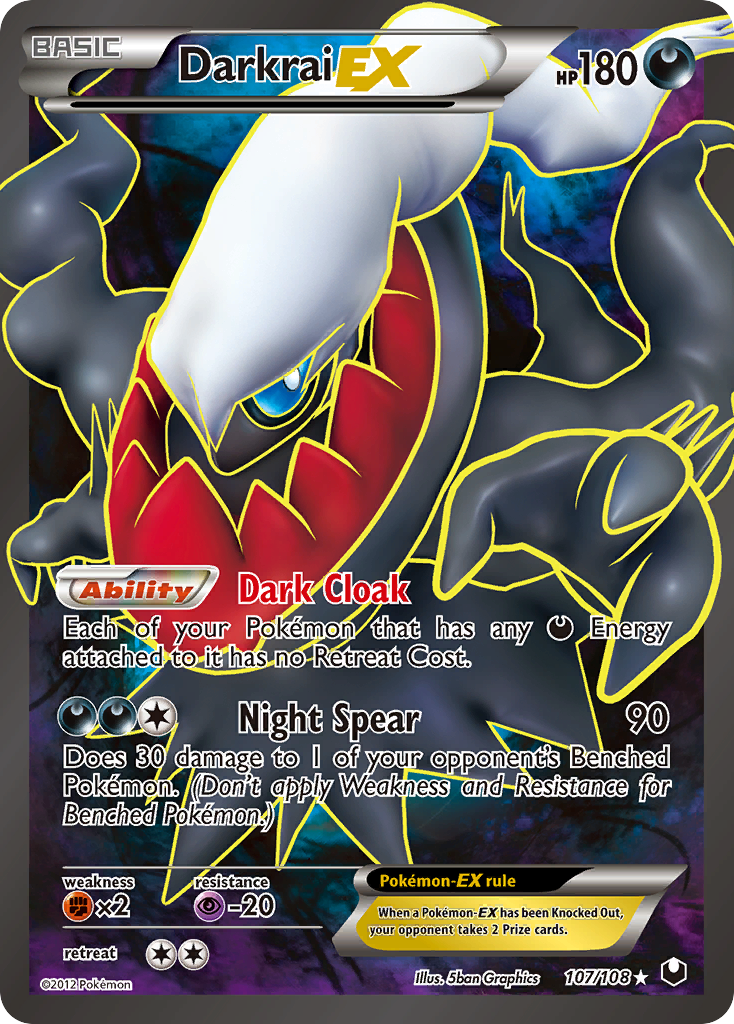 Darkrai EX (107/108) [Black & White: Dark Explorers] | Mindsight Gaming