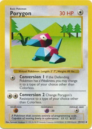 Porygon (39/102) [Base Set Shadowless Unlimited] | Mindsight Gaming