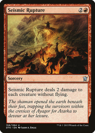 Seismic Rupture [Dragons of Tarkir] | Mindsight Gaming