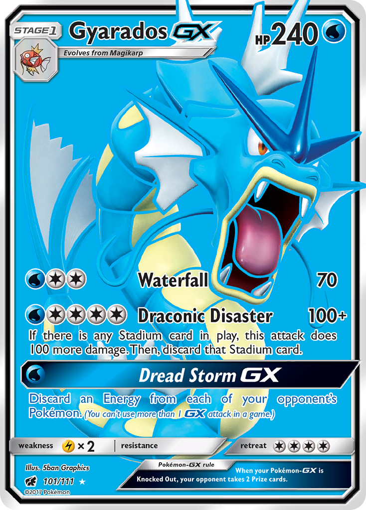 Gyarados GX (101/111) [Sun & Moon: Crimson Invasion] | Mindsight Gaming