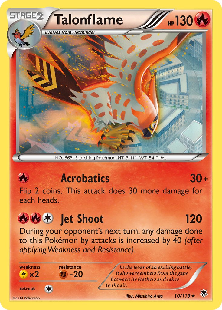 Talonflame (10/119) (Theme Deck Exclusive) [XY: Phantom Forces] | Mindsight Gaming