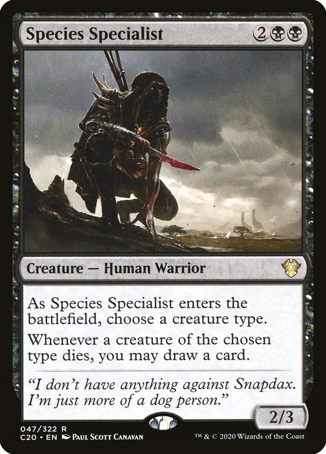 Species Specialist [Commander 2020] | Mindsight Gaming