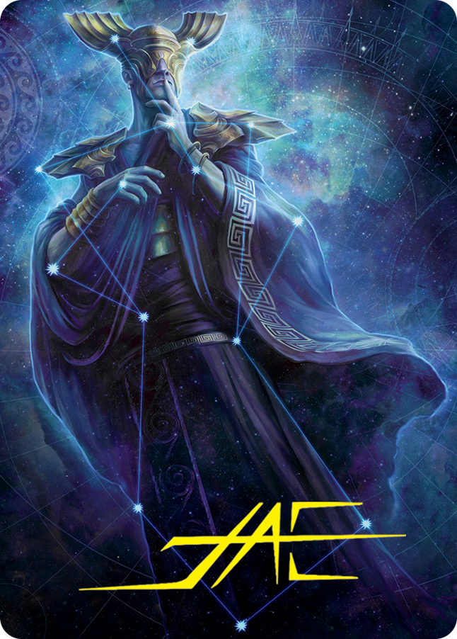 Atris, Oracle of Half-Truths Art Card (Gold-Stamped Signature) [March of the Machine Art Series] | Mindsight Gaming