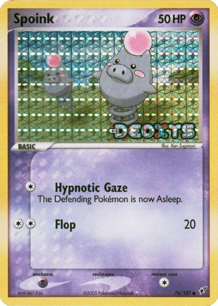 Spoink (76/107) (Stamped) [EX: Deoxys] | Mindsight Gaming