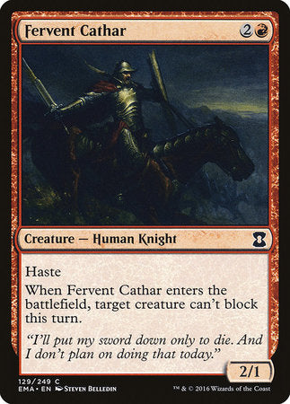 Fervent Cathar [Eternal Masters] | Mindsight Gaming