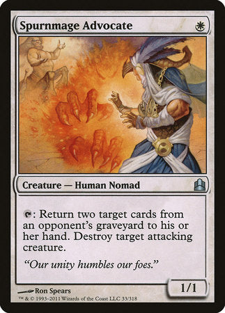 Spurnmage Advocate [Commander 2011] | Mindsight Gaming