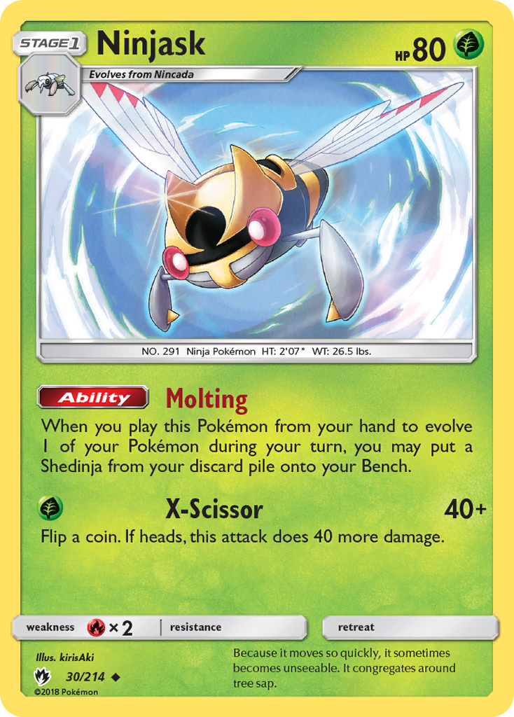 Ninjask (30/214) [Sun & Moon: Lost Thunder] | Mindsight Gaming