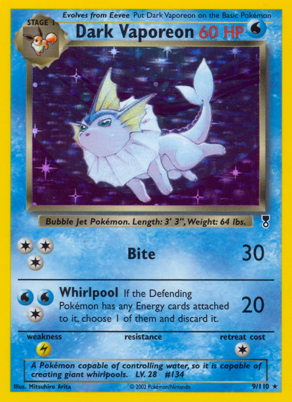 Dark Vaporeon (9/110) [Legendary Collection] | Mindsight Gaming