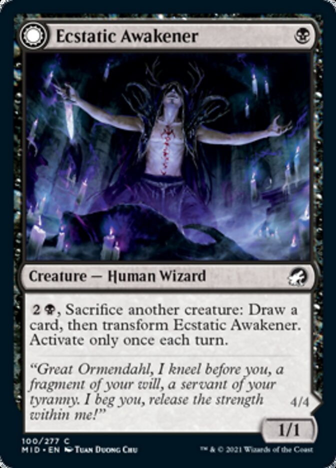 Ecstatic Awakener // Awoken Demon [Innistrad: Midnight Hunt] | Mindsight Gaming