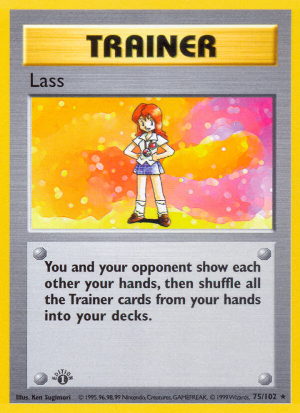 Lass (75/102) (Shadowless) [Base Set 1st Edition] | Mindsight Gaming