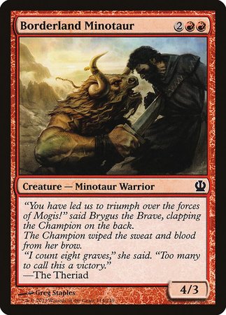 Borderland Minotaur [Theros] | Mindsight Gaming