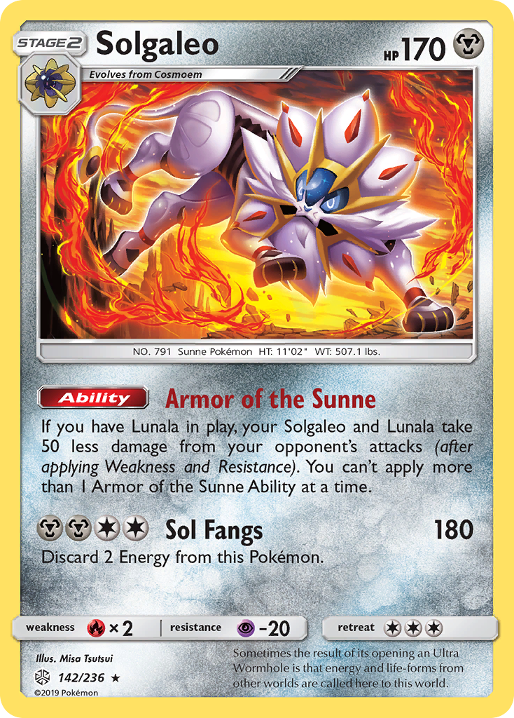 Solgaleo (142/236) [Sun & Moon: Cosmic Eclipse] | Mindsight Gaming