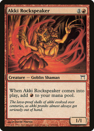 Akki Rockspeaker [Champions of Kamigawa] | Mindsight Gaming