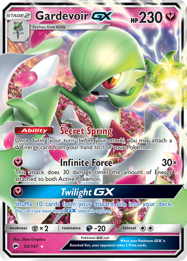 Gardevoir GX (93/147) [Sun & Moon: Burning Shadows] | Mindsight Gaming