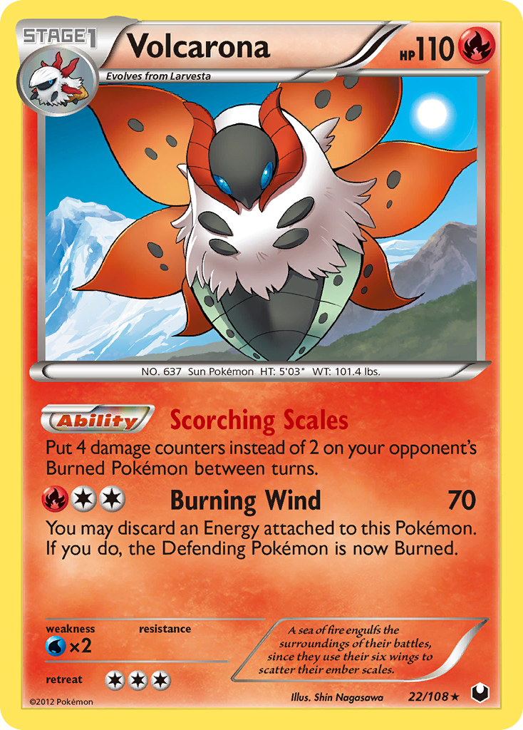 Volcarona (22/108) [Black & White: Dark Explorers] | Mindsight Gaming