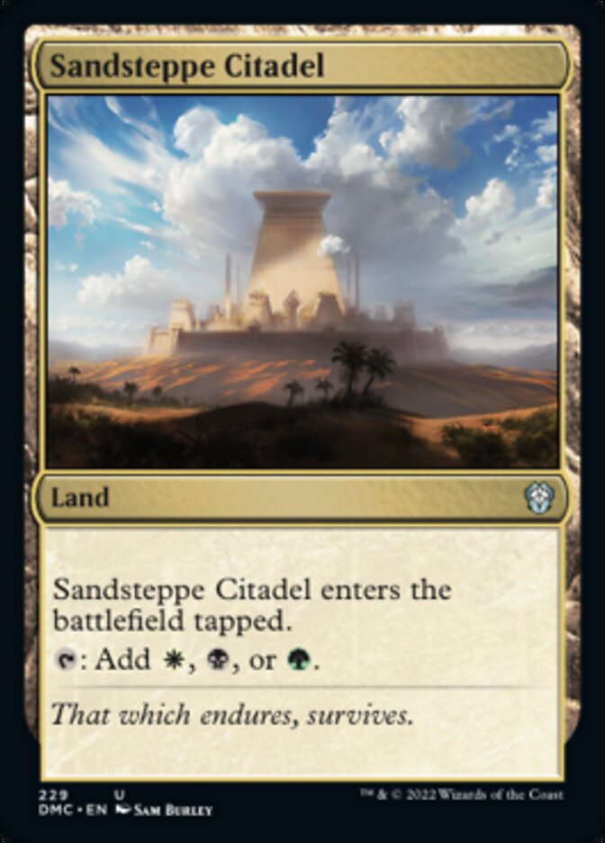 Sandsteppe Citadel [Dominaria United Commander] | Mindsight Gaming