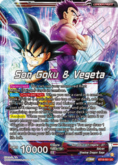 Son Goku & Vegeta // SS4 Son Goku & SS4 Vegeta, In It Together (BT18-001) [Dawn of the Z-Legends Prerelease Promos] | Mindsight Gaming