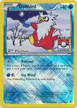 Delibird (38/149) (League Promo 2nd Place) [Black & White: Boundaries Crossed] | Mindsight Gaming