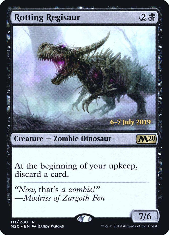 Rotting Regisaur  [Core Set 2020 Prerelease Promos] | Mindsight Gaming