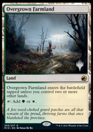 Overgrown Farmland (Promo Pack) [Innistrad: Midnight Hunt Promos] | Mindsight Gaming