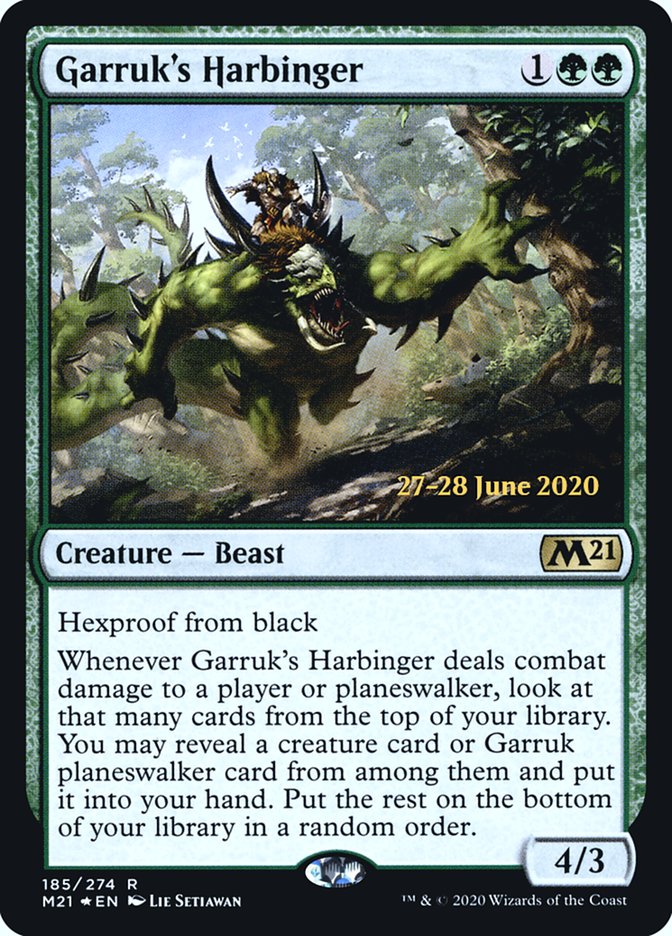 Garruk's Harbinger  [Core Set 2021 Prerelease Promos] | Mindsight Gaming