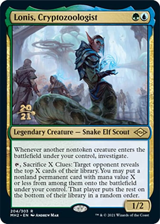 Lonis, Cryptozoologist [Modern Horizons 2 Prerelease Promos] | Mindsight Gaming