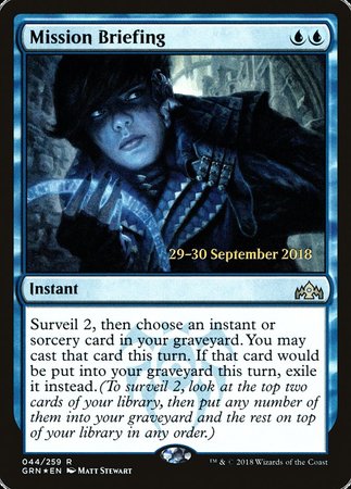 Mission Briefing [Guilds of Ravnica Promos] | Mindsight Gaming