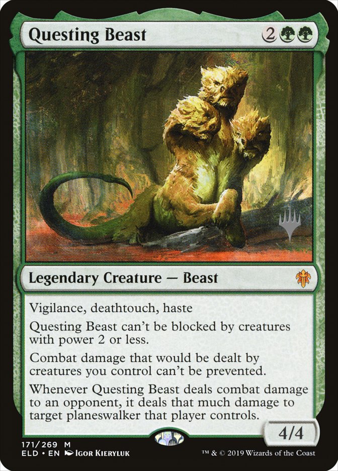 Questing Beast (Promo Pack) [Throne of Eldraine Promos] | Mindsight Gaming