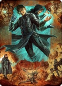 Jace, Mirror Mage 2 Art Card [Zendikar Rising Art Series] | Mindsight Gaming