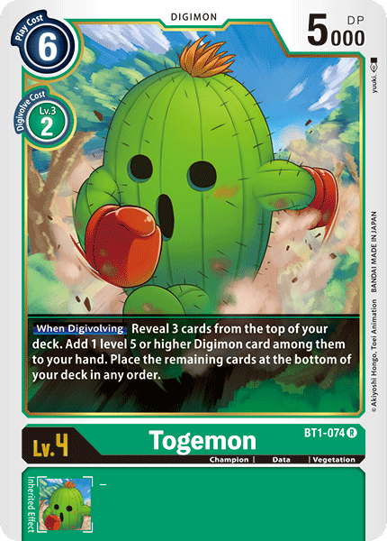 Togemon [BT1-074] [Release Special Booster Ver.1.0] | Mindsight Gaming