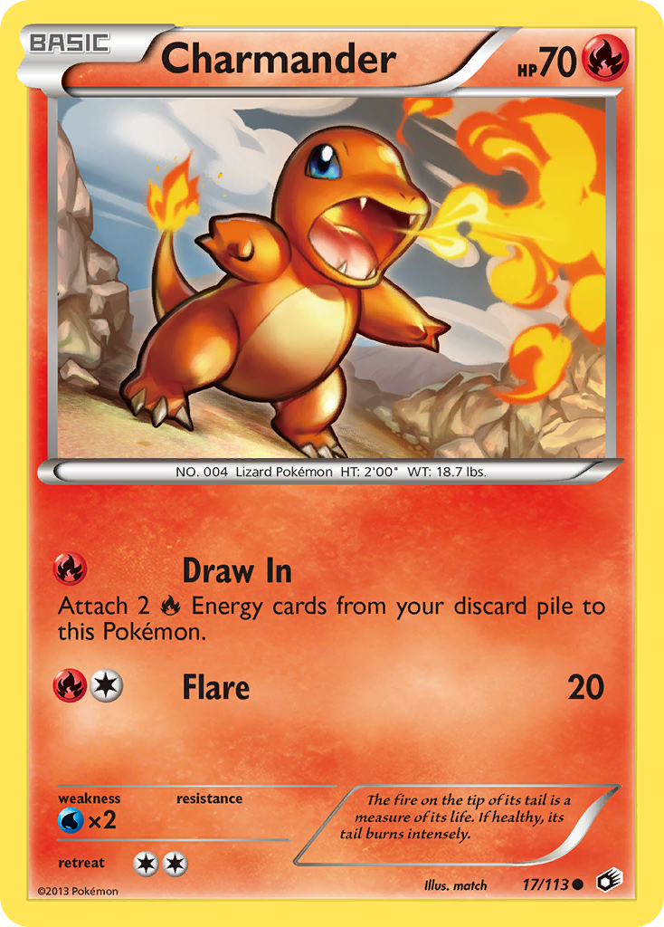 Charmander (17/113) [Black & White: Legendary Treasures] | Mindsight Gaming