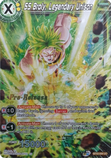 SS Broly, Legendary Unison (BT10-094) [Rise of the Unison Warrior Prerelease Promos] | Mindsight Gaming