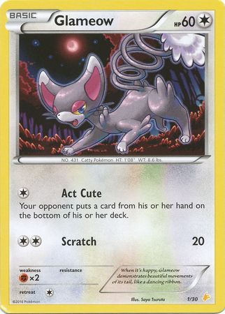 Glameow (1/30) [XY: Trainer Kit 3 - Pikachu Libre] | Mindsight Gaming