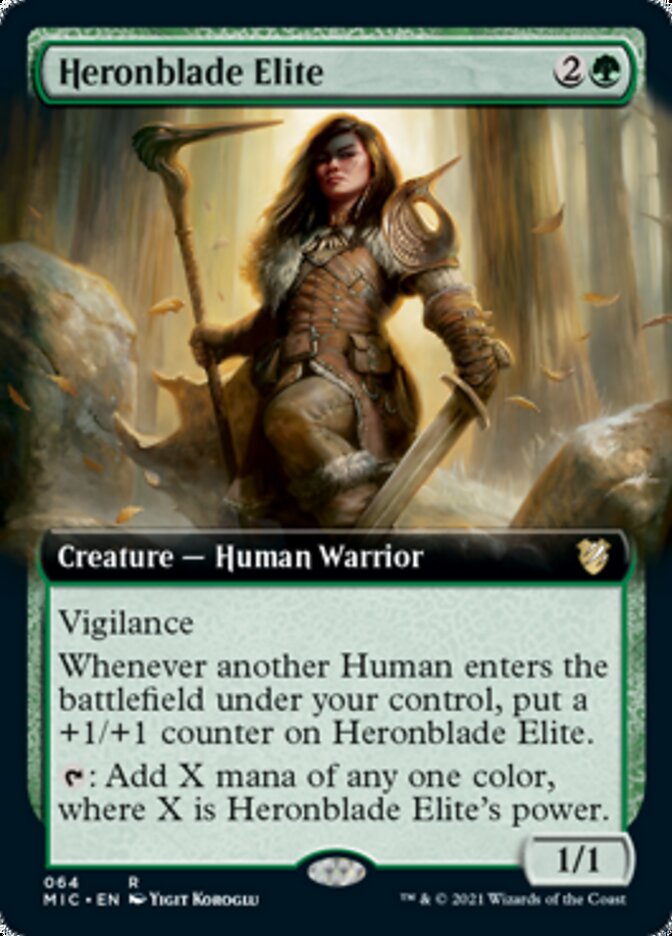 Heronblade Elite (Extended) [Innistrad: Midnight Hunt Commander] | Mindsight Gaming