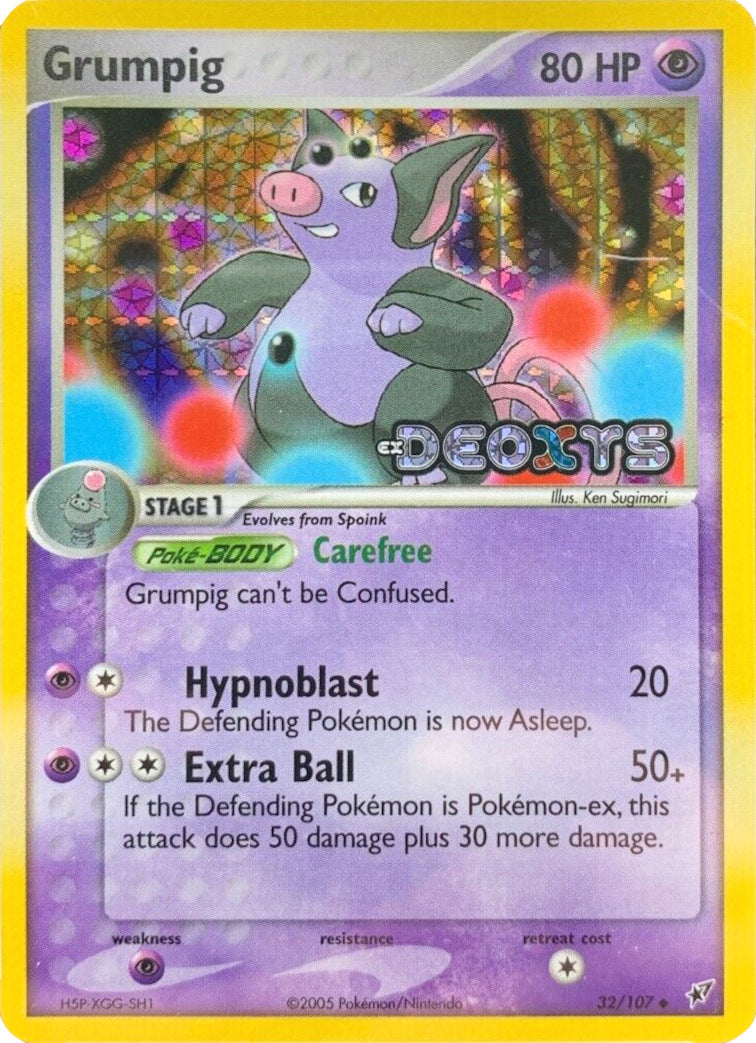 Grumpig (32/107) (Stamped) [EX: Deoxys] | Mindsight Gaming